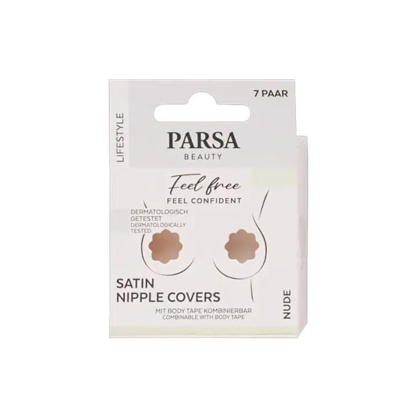 PARSA SATIN NIPPLE COVERS NUDE