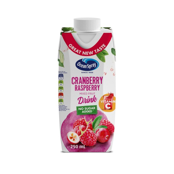 OCEAN SPRAY CRANBERRY RASPBERRY NO SUGAR ADDED