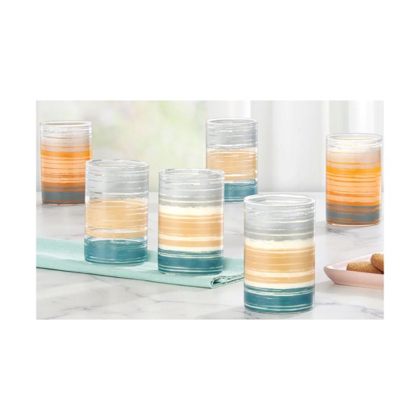 LUCIANO GLANCE BOROSILICATE GLASS CUPS 295ML SET