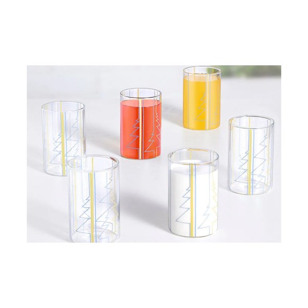 LUCIANO SINTRA BOROSILICATE GLASS CUPS 295ML SET