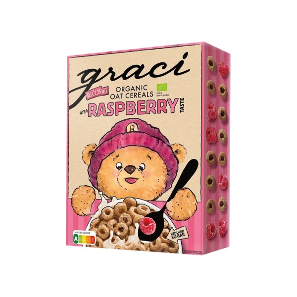 GRACI ORGANIC OAT CEREAL RASPBERRY RINGS