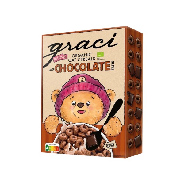 GRACI ORGANIC OAT CEREAL CHOCOLATE RINGS