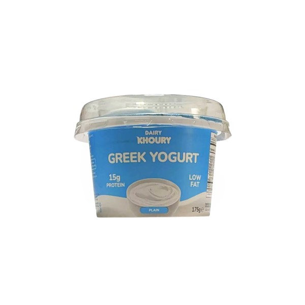  DAIRY KHOURY GREEK YOGURT PLAIN LOW FAT