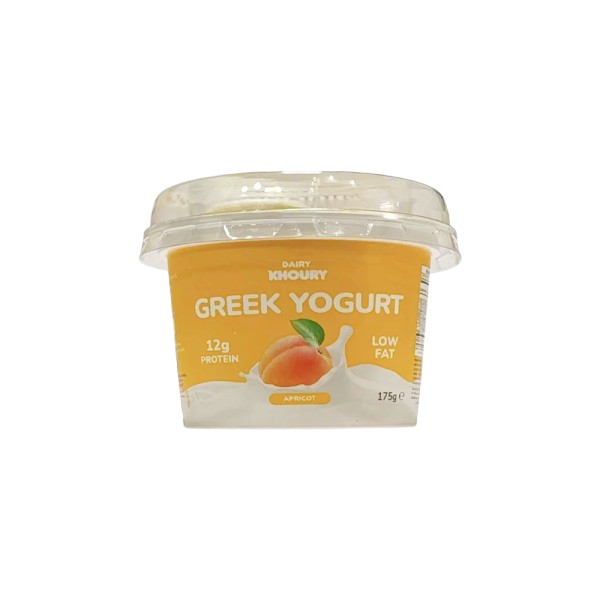  DAIRY KHOURY GREEK YOGURT APRICOT LOW FAT