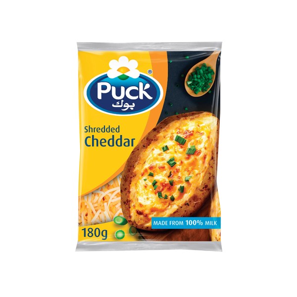PUCK SHREDDED CHEDDAR MIX
