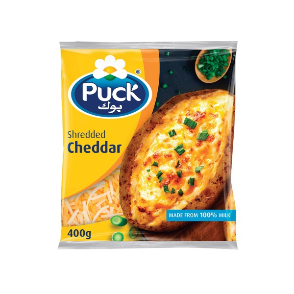 PUCK SHREDDED CHEDDAR MIX