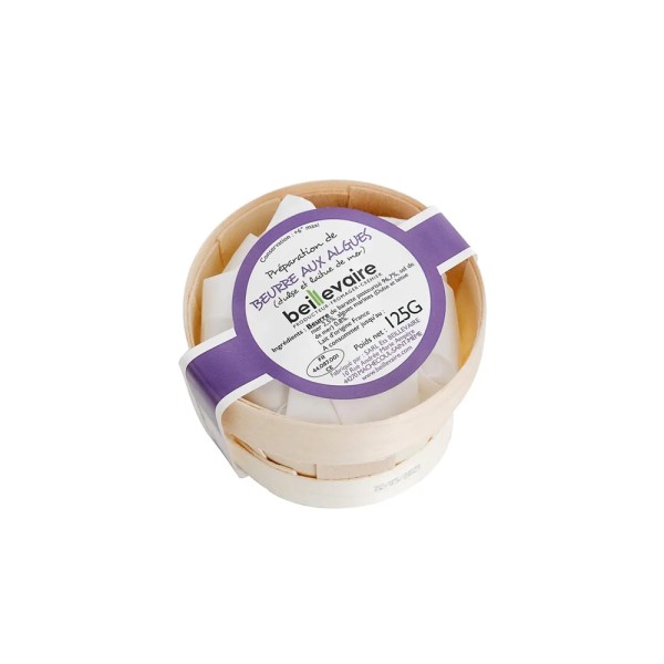 BEILLEVAIRE BUTTER PASTEURISED SEAWEED IN  WOODEN BASKET