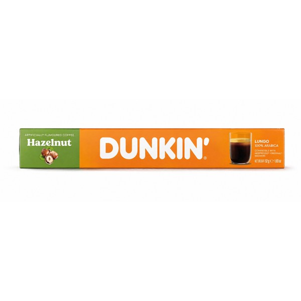 DUNKIN. NESPRESSO HAZELNUT CAPS