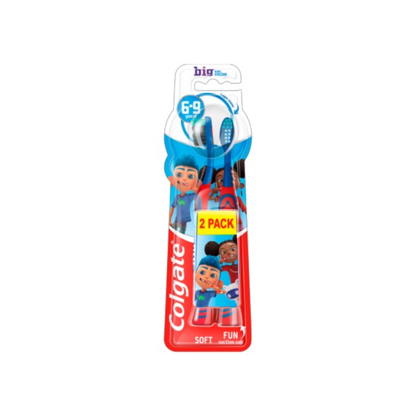 COLGATE TOOTHBRUSH BIG KIDS SMILES 6-9Y 1+1