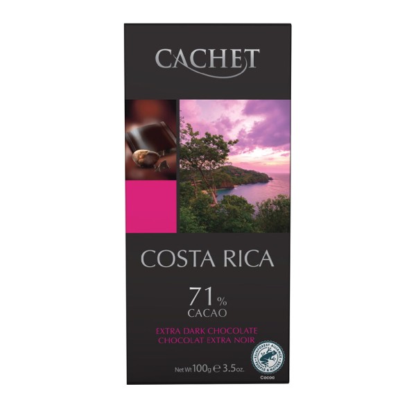 CACHET EXTRA DARK CHOCOLAT COSTA RICA 71 PCNT CACAO TABLT
