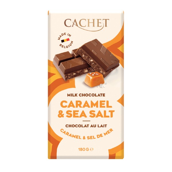 CACHET MILK CHOCOLATE CARAMEL AND SEA SALT TABLET