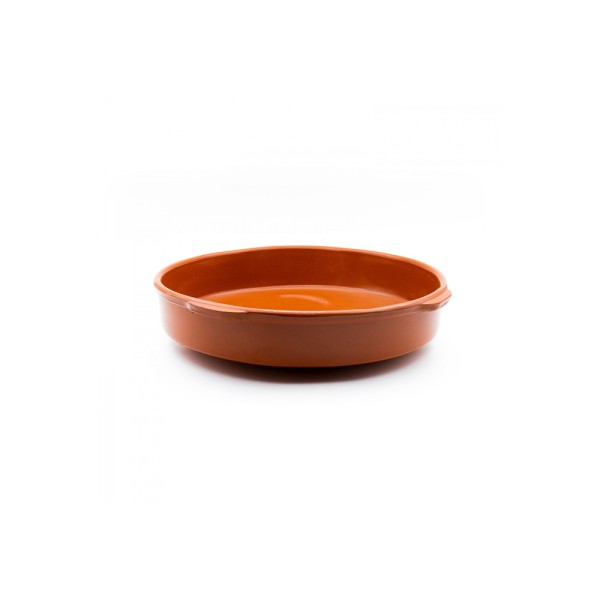CORZANA TERRACOTTA ROUND DISH W.HANDLE