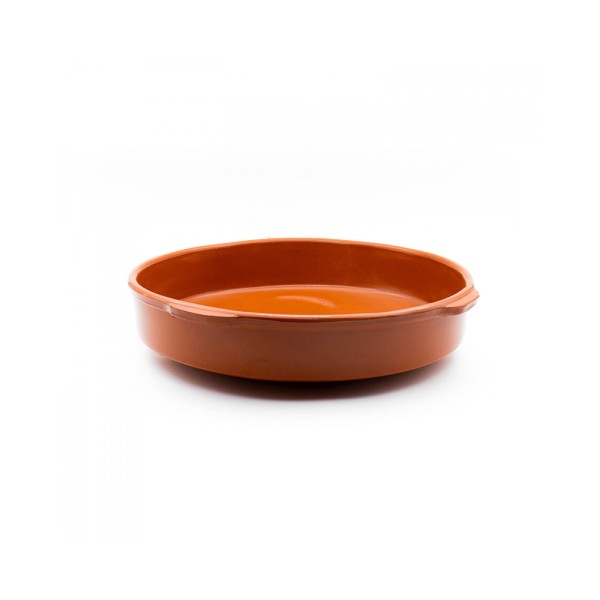 CORZANA TERRACOTTA ROUND DISH W.HANDLE