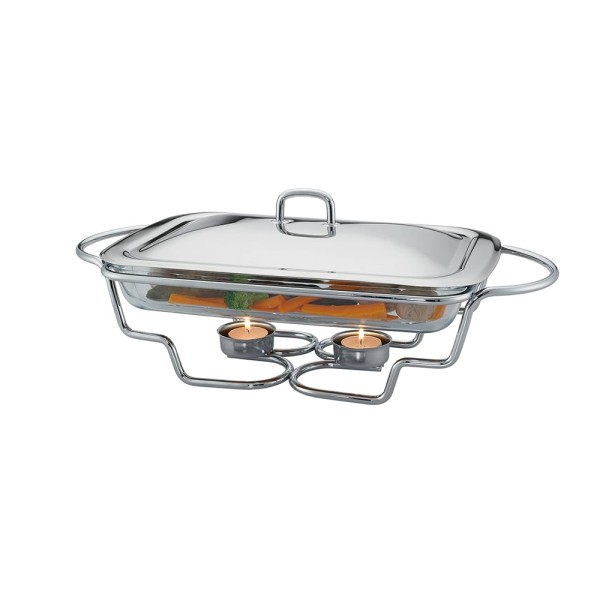 HARD GOODS RECT. FOOD WARMER W.LIGHT COVER
