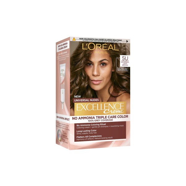EXCELLENCE HAIR COLORATION NO AMONIA NUDES LIGHT BROWN 5U
