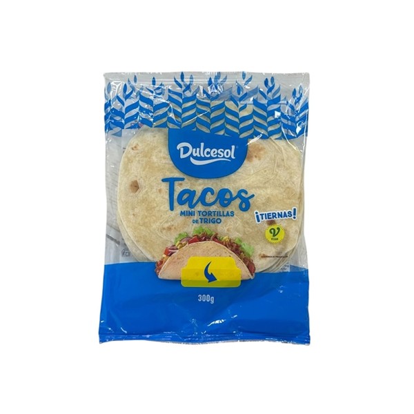 DULCESOL TORTILLA MINI TACOS 12PCS 15CM