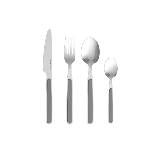 BERGHOFF MOONMIST CUTLERY SET S.S W GREY HANDLE