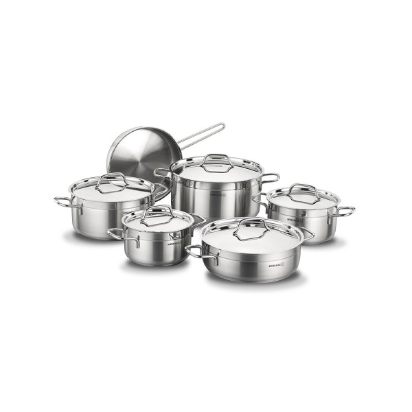 KORKMAZ ALFA COOKWARE SET STAINLESS 18+20+24+28+26+24CM