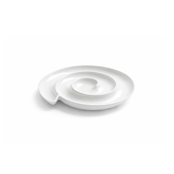HARD GOODS  PORCELAIN SPIRAL SERVING PLATE