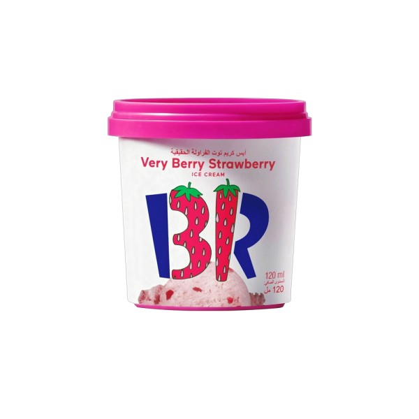 BASKIN ROBBINS VERRY BERRY ICE CREAM CONE