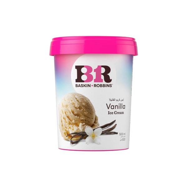 BASKIN ROBBINS VANILLA ICE CREAM CUP