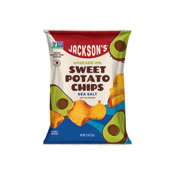 JACKSON'S SEA SALT SWEET POTATO CHIPS WITH AVOCADO OIL 