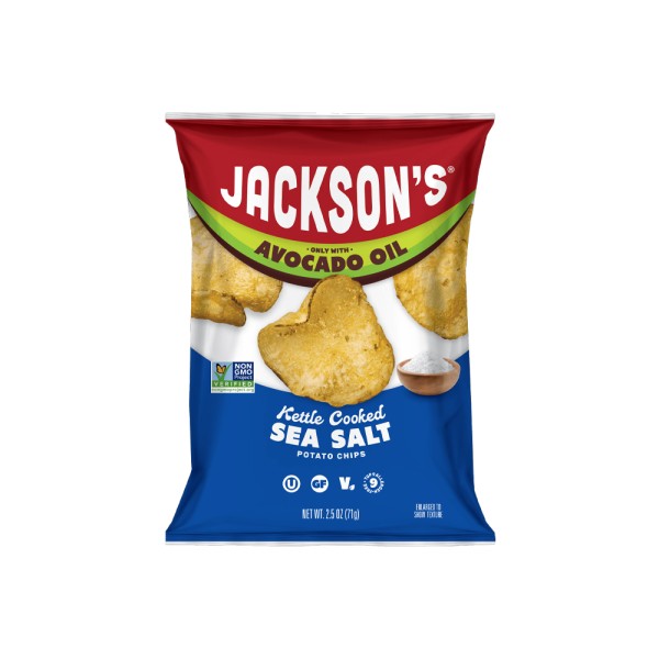JACKSON'S SEA SALT CLASIC KETTLE POTATO CHIP WITH AVCDO OIL 