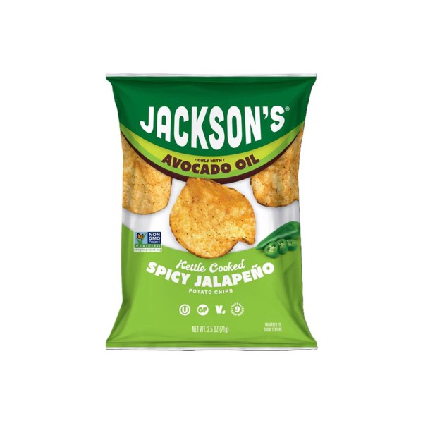JACKSON'S SPICY JALAPENO KETTLE POTATO CHIP WITH AVCDO OIL