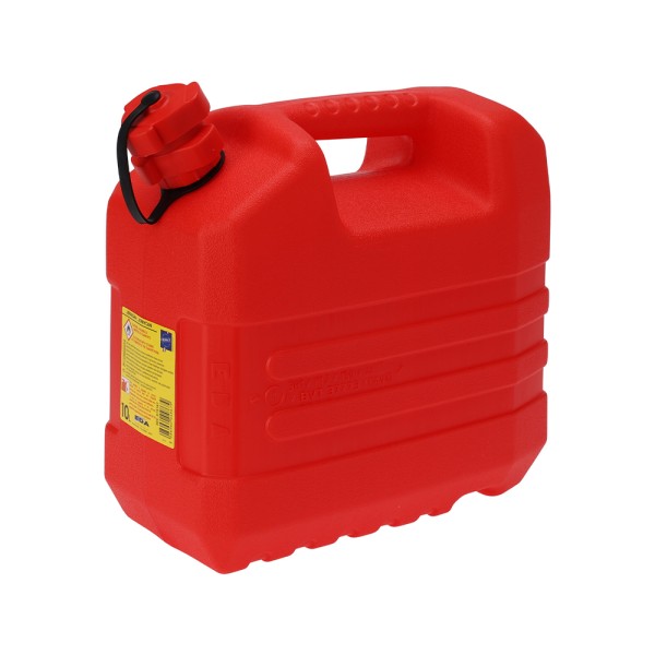 REDLIFFS JERRYCAN 10LTR RED 321X178X301MM, APPROVED HYDROCA