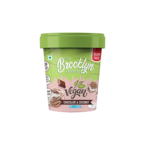 BROOKLYN CHOCOLATE AND COCONUT VEGAN ICE CREAM CUP