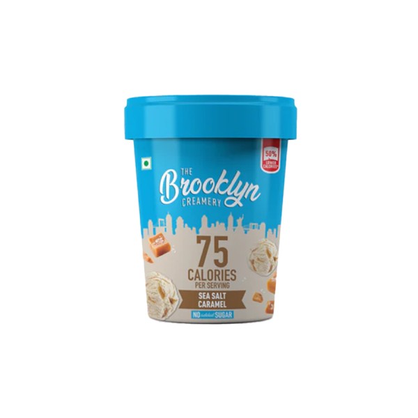 BROOKLYN THE CREAMERY SEA SALT CARAMEL VEGAN ICE CREAM CUP