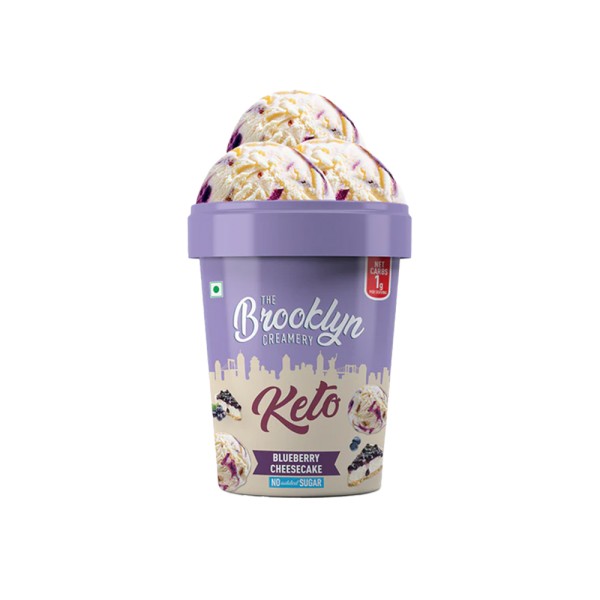 BROOKLYN KETO BLUEBERRY CHEESECAKE ICE CREAM CUP