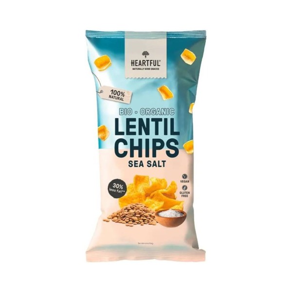 HEARTFUL BIO ORGANIC LENTIL SEA SALT CHIPS