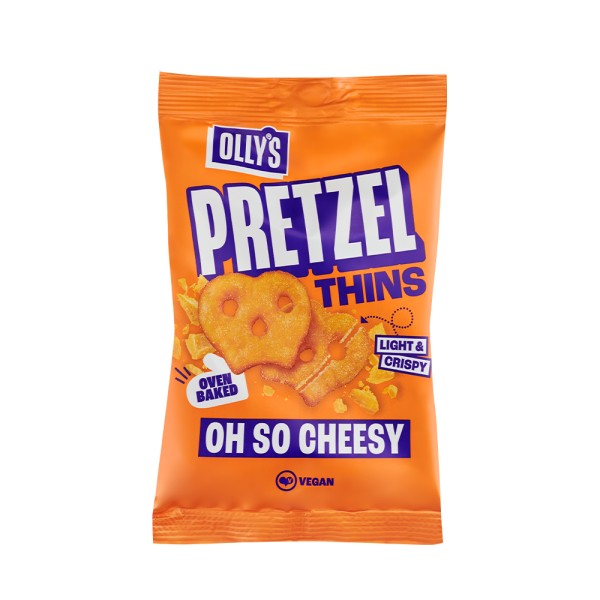 OLLYS THINS CHEESY PRETZEL