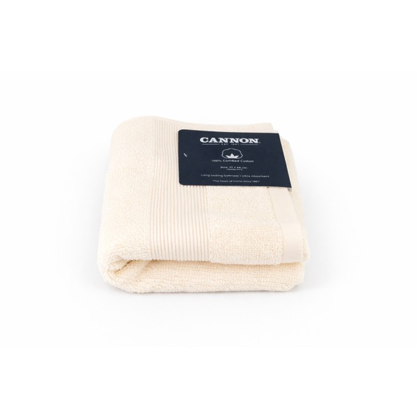 CANNON SP.NK GUEST TOWEL COT PLAIN COMBD YARN 600GSM EGNG