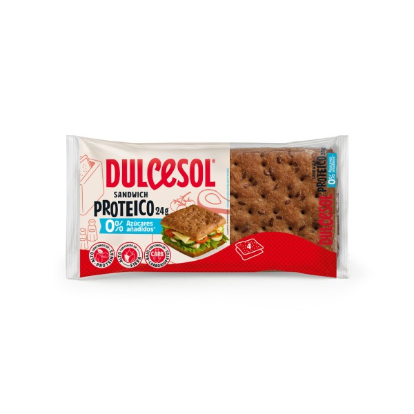 DULCESOL SANDWICH PROTEIN BREAD X4