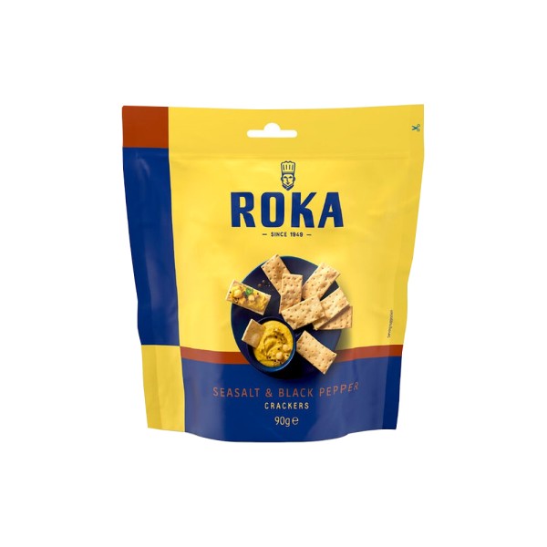 ROKA SEASALT AND BLACK PEPPER CRACKERS