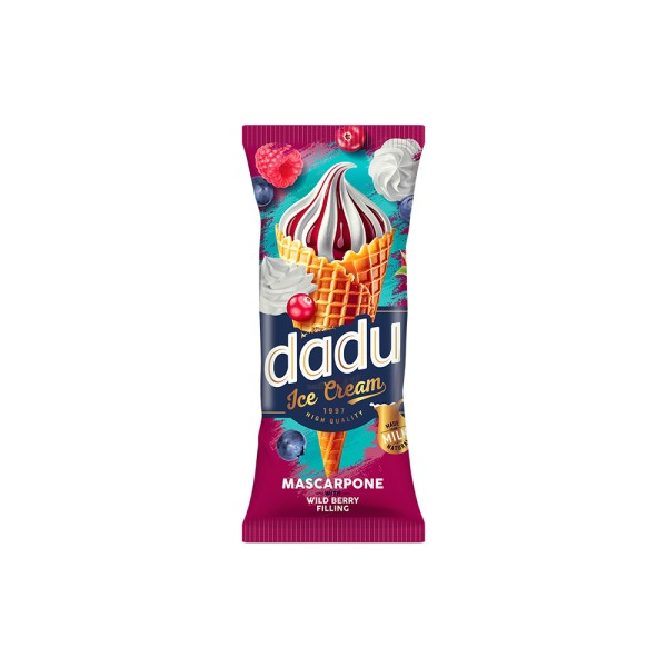 DADU MASCARPONE ICE CREAM WITH FOREST FRUIT TOPPING