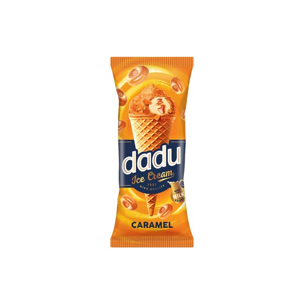 DADU CARAMEL ICE CREAM WITH CARAML GLAZE ND WAFR CRIPS