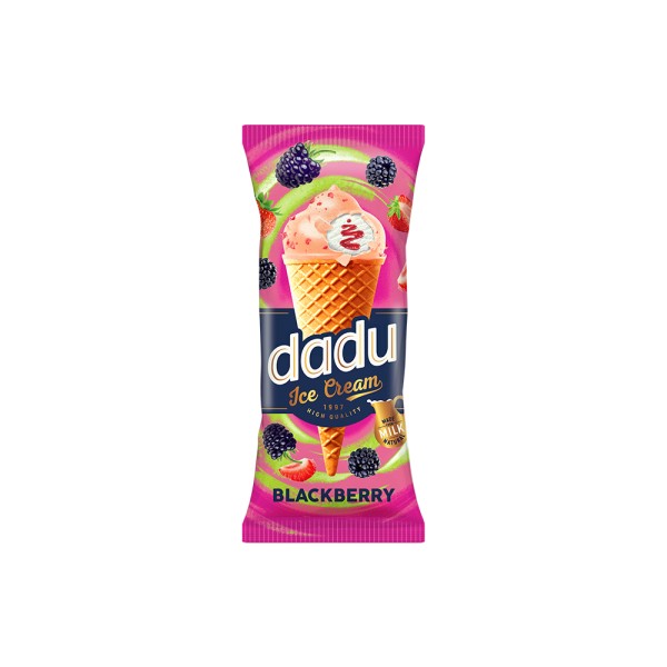 DADU VANILLA ICE CREAM WITH BLACKBERIES ND YOGRT GLAZE