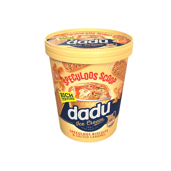 DADU VANILLA ICE CREAM WITH SPECULOS ND SALTD CRML TUB