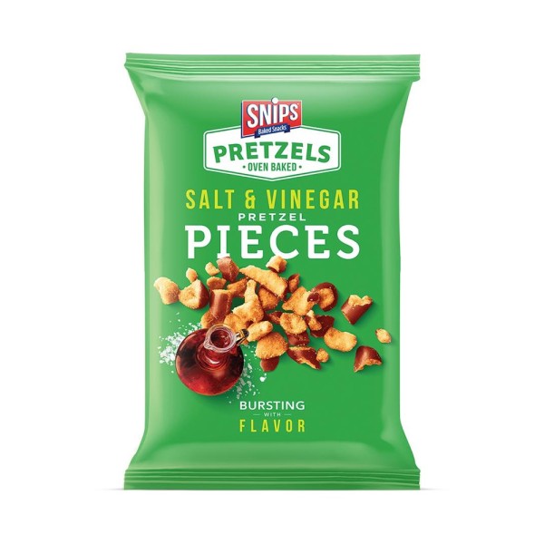 SNIPS PRETZELS SALT AND VINEGAR PIECES