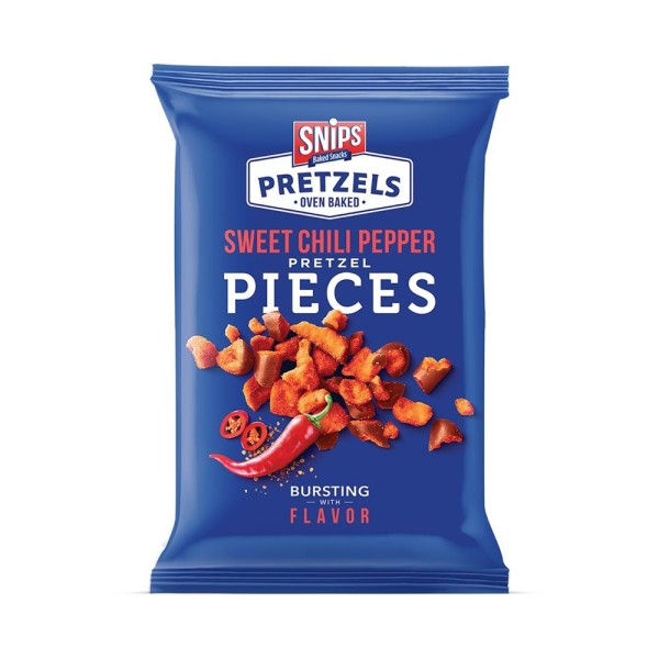 SNIPS PRETZELS SWEET CHILLI PEPPER PIECES 