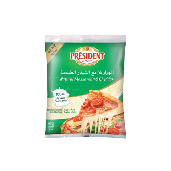 PRESIDENT SHREDDED MIX MOZ-CHED 