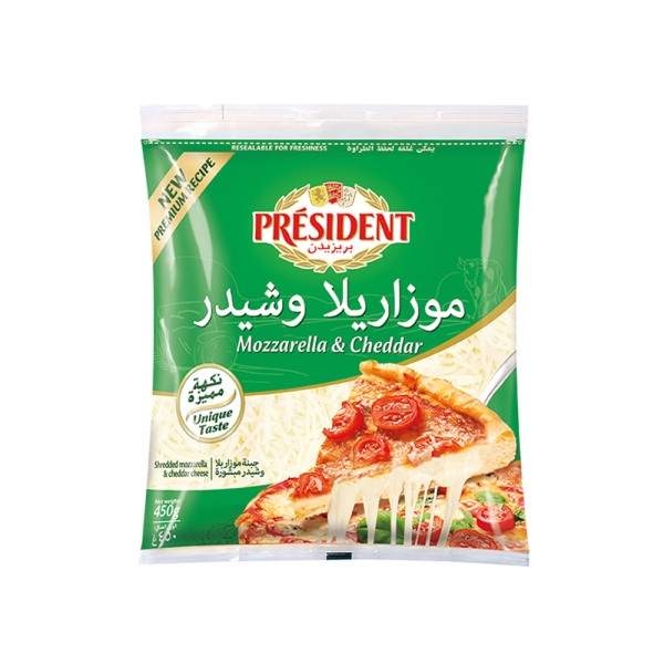 PRESIDENT SHREDDED MIX MOZ-CHED 