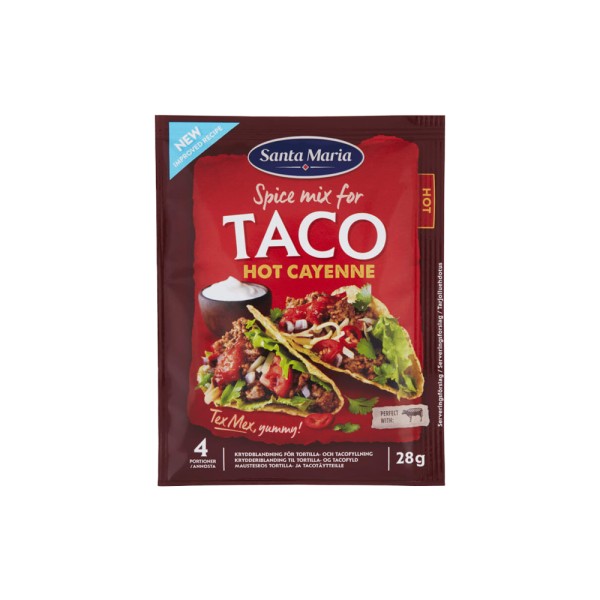 SANTAMARIA TACO SPICE MIX HOT CAYENNE 