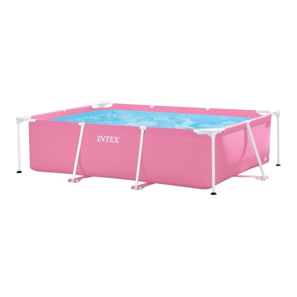 INTEX RECT. FRAME POOL PNK 2.20 X 1.50 X 0.60M NO FILTER