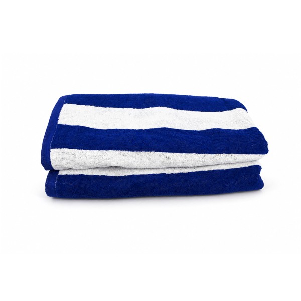 CANNON BEACH TOWEL VERTICAL STRIPES NAVY