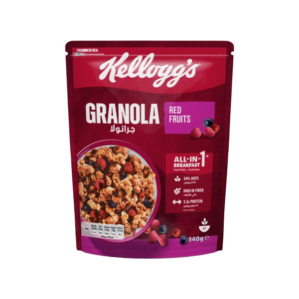 KELLOGGS GRANOLA RED FRUIT 