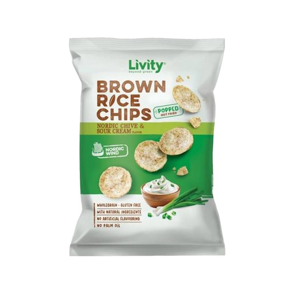 LIVITY RICE CHIPS SOUR CREAM